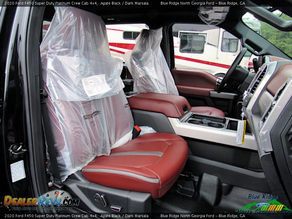 Front Seat of 2020 Ford F450 Super Duty Platinum Crew Cab 4x4 Photo #11