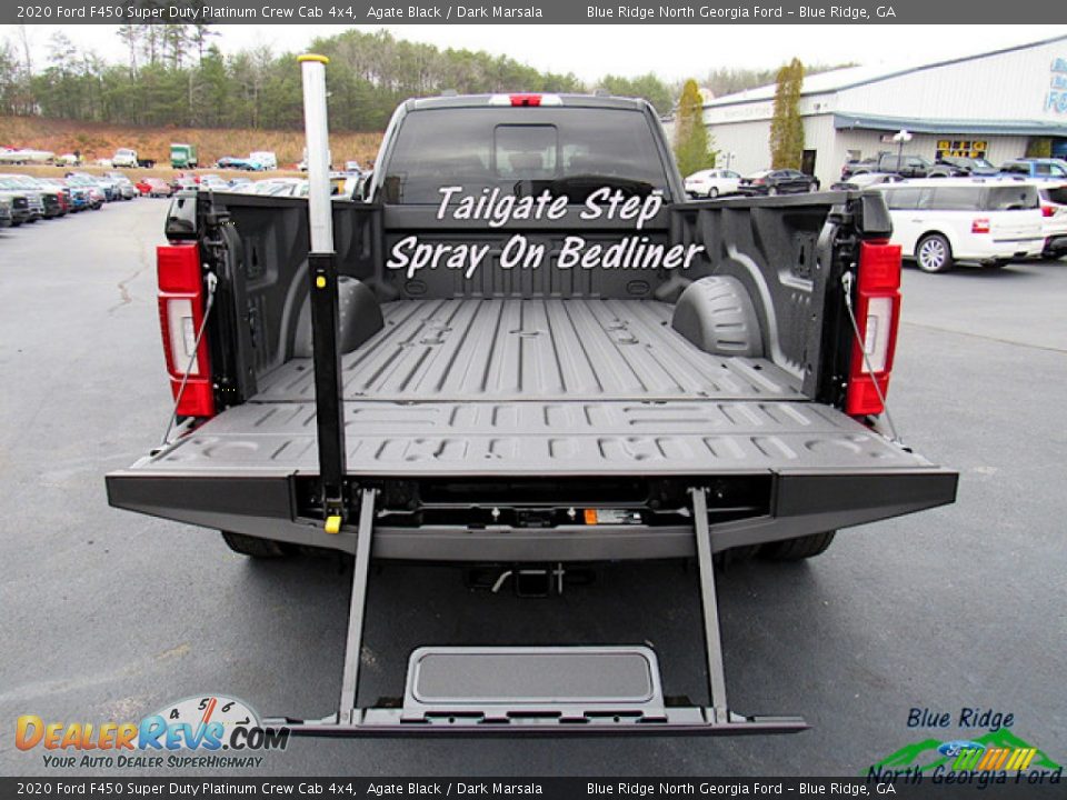 2020 Ford F450 Super Duty Platinum Crew Cab 4x4 Agate Black / Dark Marsala Photo #13