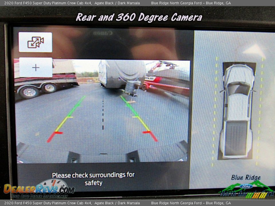 2020 Ford F450 Super Duty Platinum Crew Cab 4x4 Agate Black / Dark Marsala Photo #21