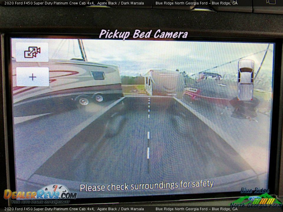 2020 Ford F450 Super Duty Platinum Crew Cab 4x4 Agate Black / Dark Marsala Photo #22