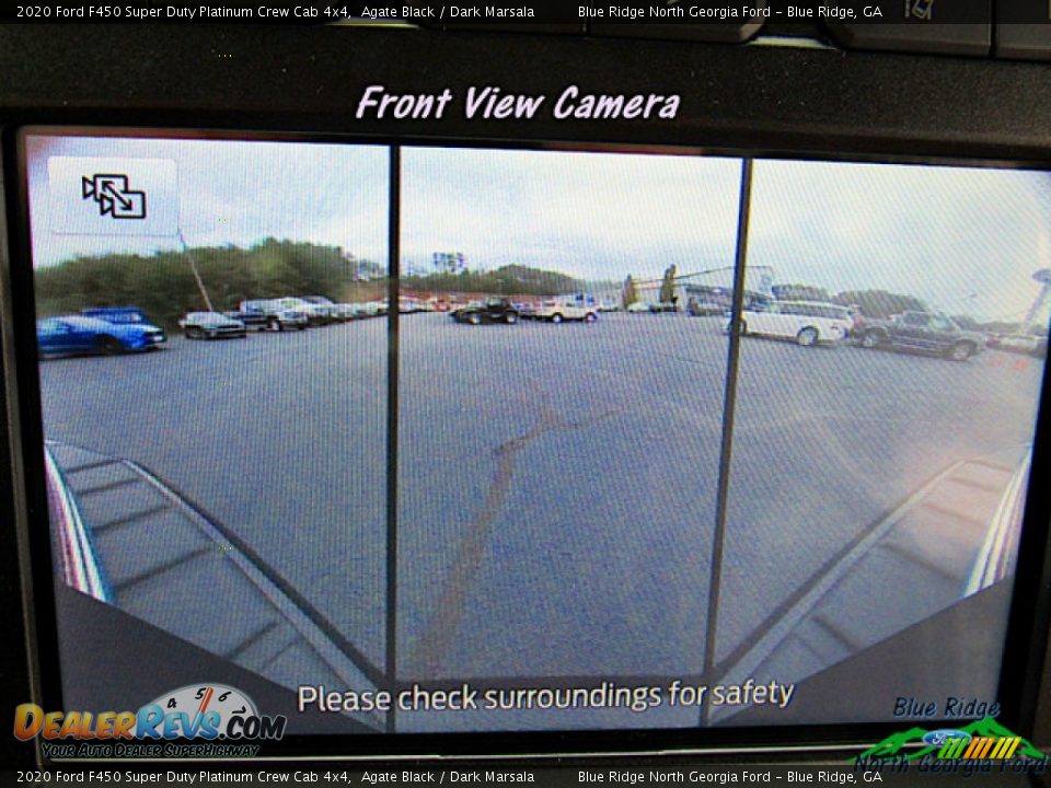 2020 Ford F450 Super Duty Platinum Crew Cab 4x4 Agate Black / Dark Marsala Photo #24