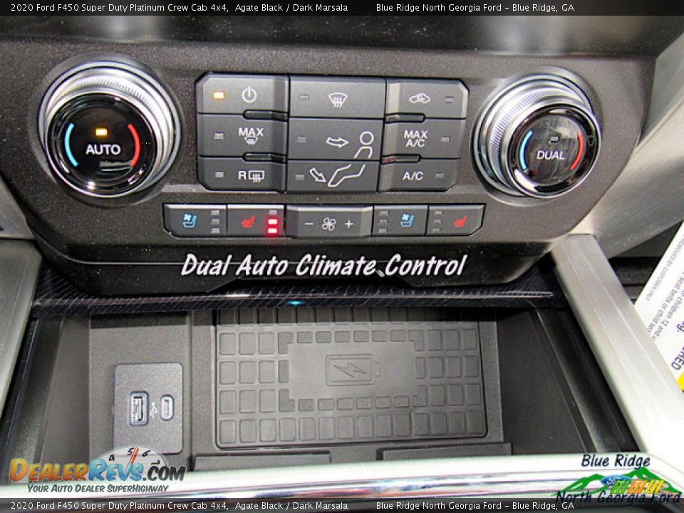 2020 Ford F450 Super Duty Platinum Crew Cab 4x4 Agate Black / Dark Marsala Photo #25