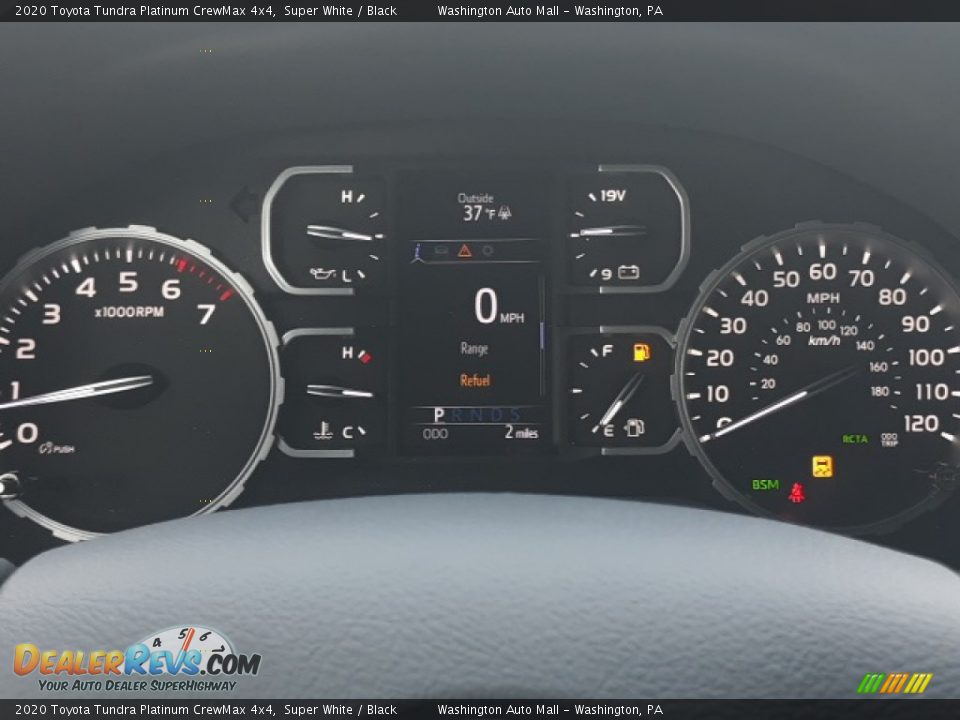 2020 Toyota Tundra Platinum CrewMax 4x4 Super White / Black Photo #7