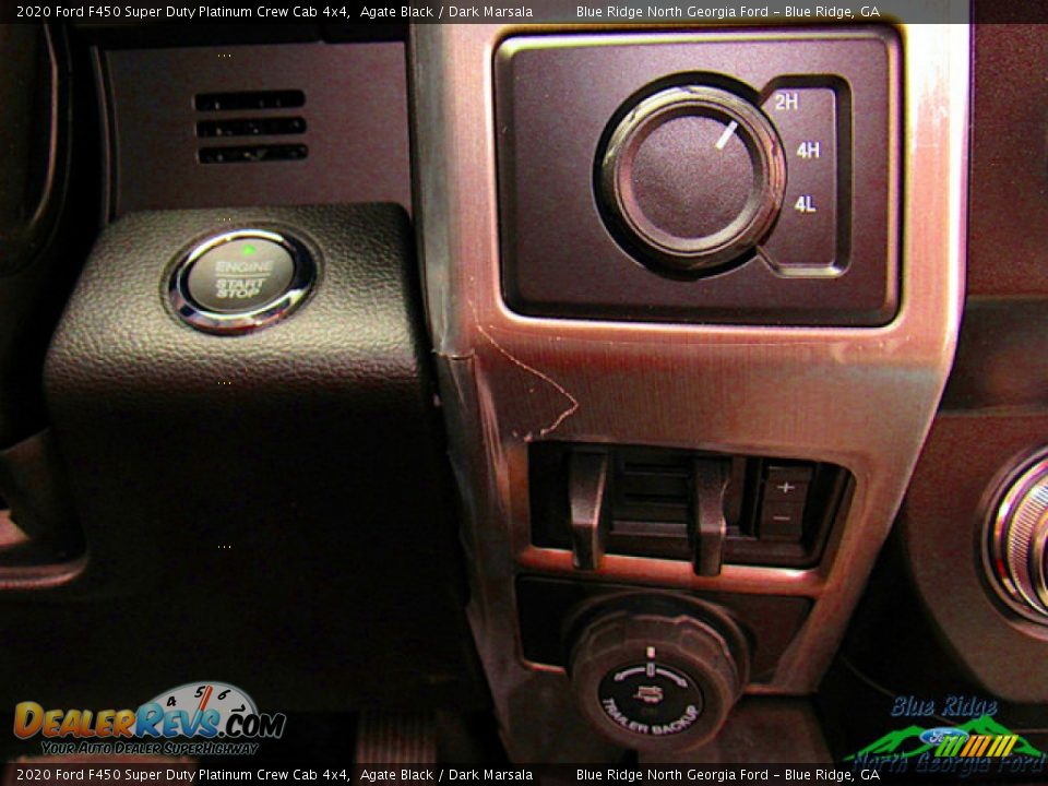 2020 Ford F450 Super Duty Platinum Crew Cab 4x4 Agate Black / Dark Marsala Photo #26