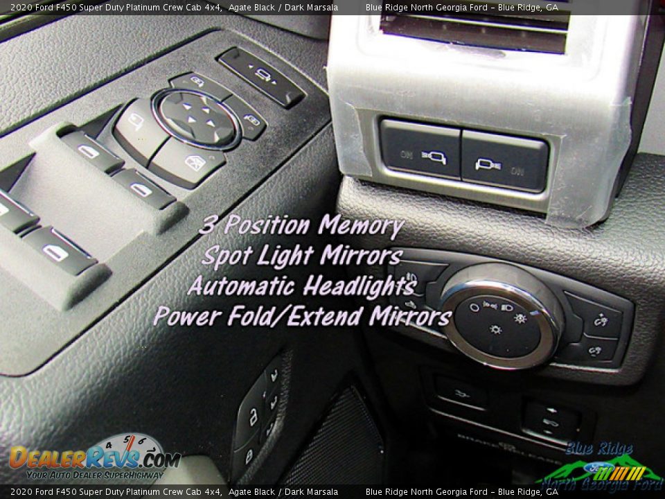 2020 Ford F450 Super Duty Platinum Crew Cab 4x4 Agate Black / Dark Marsala Photo #27