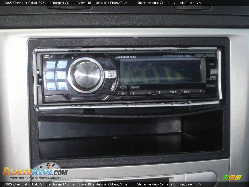 2005 Chevrolet Cobalt SS Supercharged Coupe Arrival Blue Metallic / Ebony/Blue Photo #18