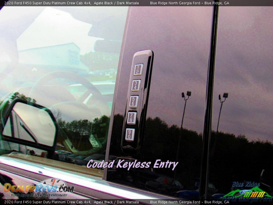 2020 Ford F450 Super Duty Platinum Crew Cab 4x4 Agate Black / Dark Marsala Photo #30