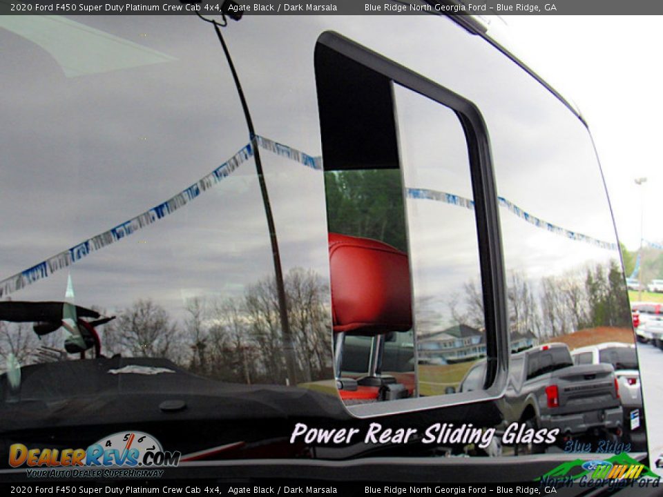 2020 Ford F450 Super Duty Platinum Crew Cab 4x4 Agate Black / Dark Marsala Photo #31