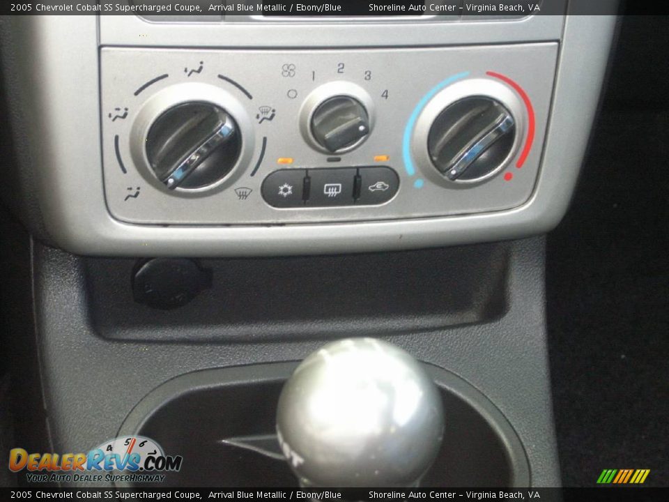 2005 Chevrolet Cobalt SS Supercharged Coupe Arrival Blue Metallic / Ebony/Blue Photo #19