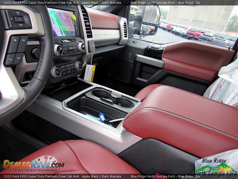 2020 Ford F450 Super Duty Platinum Crew Cab 4x4 Agate Black / Dark Marsala Photo #33