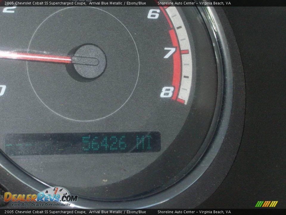 2005 Chevrolet Cobalt SS Supercharged Coupe Arrival Blue Metallic / Ebony/Blue Photo #20