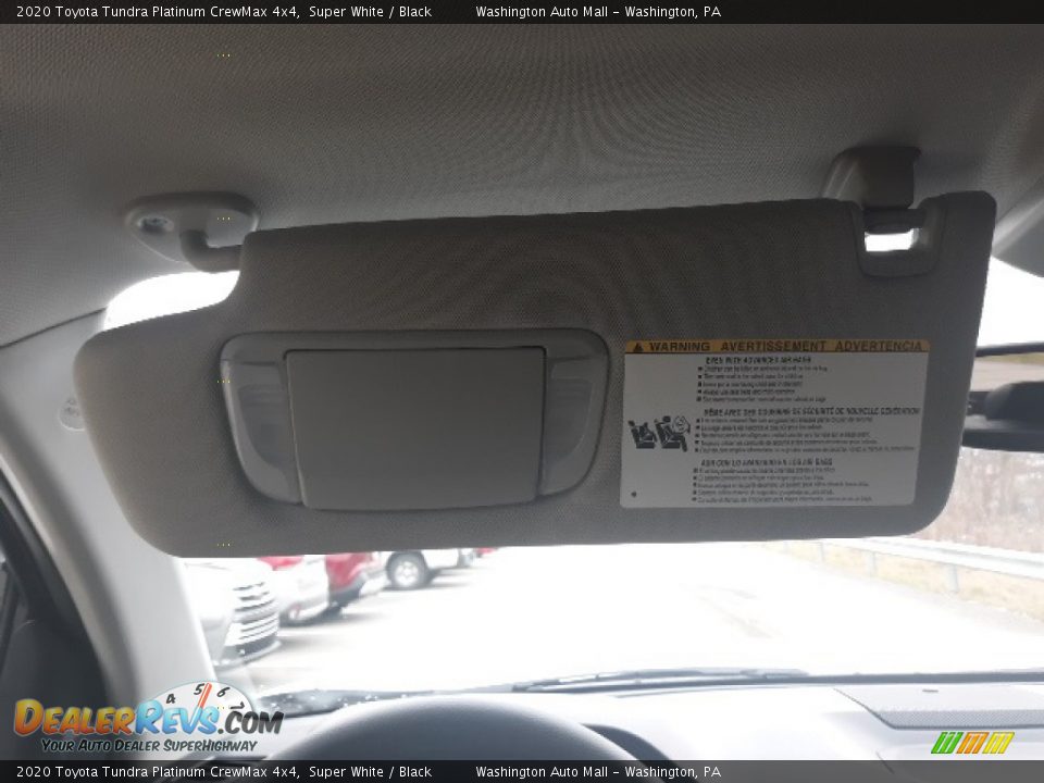 2020 Toyota Tundra Platinum CrewMax 4x4 Super White / Black Photo #20