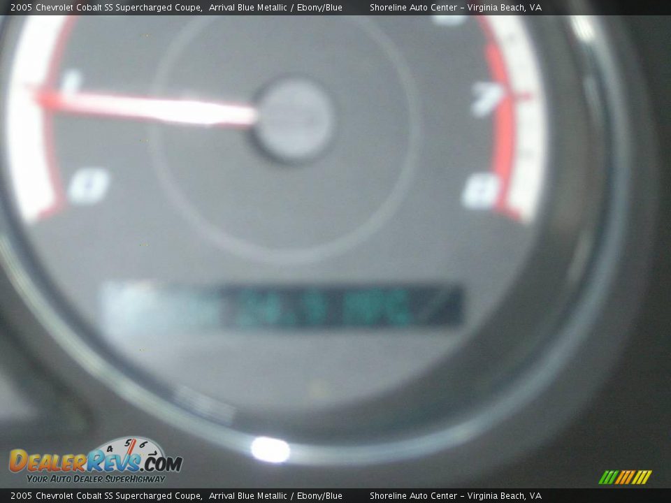 2005 Chevrolet Cobalt SS Supercharged Coupe Arrival Blue Metallic / Ebony/Blue Photo #21