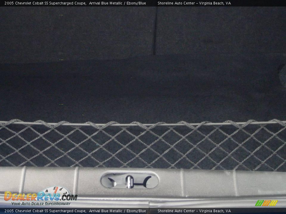 2005 Chevrolet Cobalt SS Supercharged Coupe Arrival Blue Metallic / Ebony/Blue Photo #22