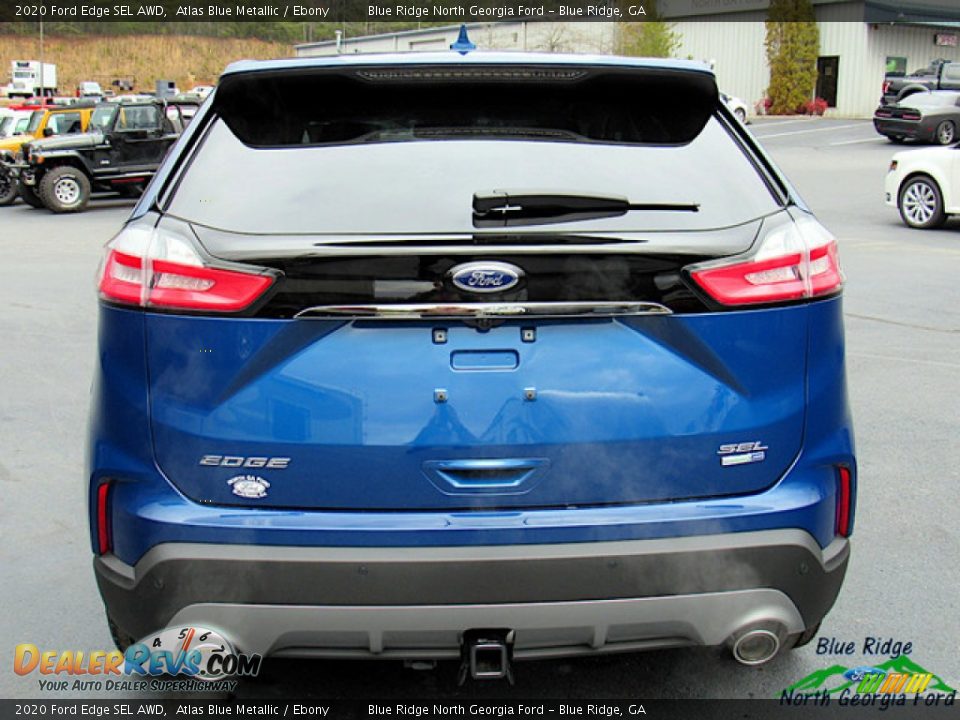 2020 Ford Edge SEL AWD Atlas Blue Metallic / Ebony Photo #4