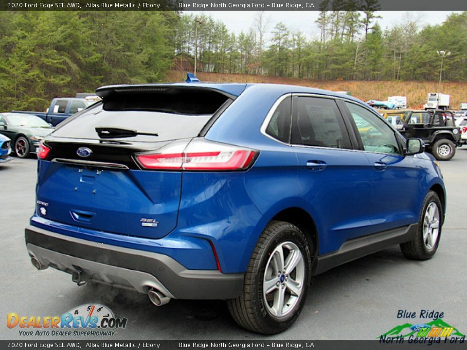 2020 Ford Edge SEL AWD Atlas Blue Metallic / Ebony Photo #5