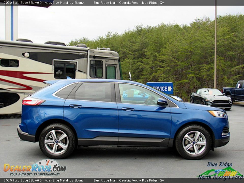 2020 Ford Edge SEL AWD Atlas Blue Metallic / Ebony Photo #6