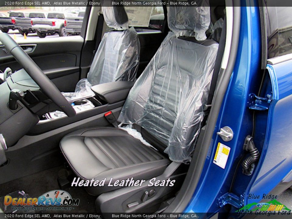 2020 Ford Edge SEL AWD Atlas Blue Metallic / Ebony Photo #10