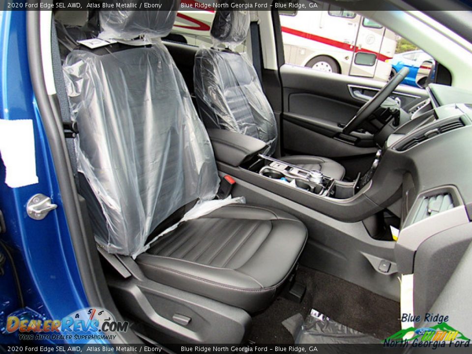 2020 Ford Edge SEL AWD Atlas Blue Metallic / Ebony Photo #11