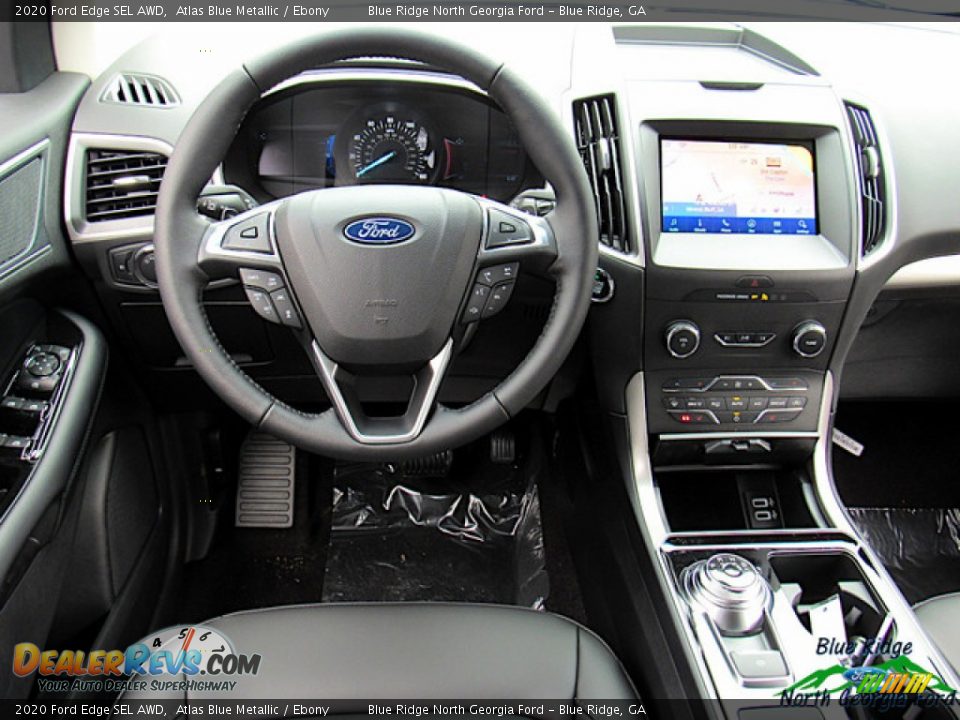 2020 Ford Edge SEL AWD Atlas Blue Metallic / Ebony Photo #14
