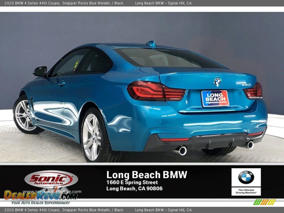 2020 BMW 4 Series 440i Coupe Snapper Rocks Blue Metallic / Black Photo #2