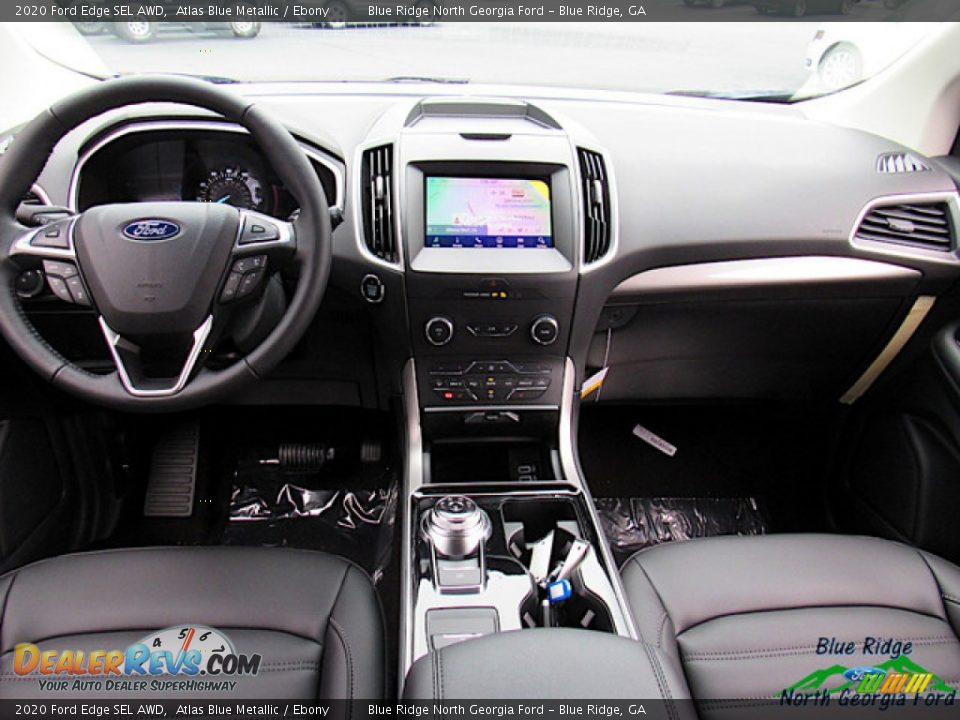 2020 Ford Edge SEL AWD Atlas Blue Metallic / Ebony Photo #15