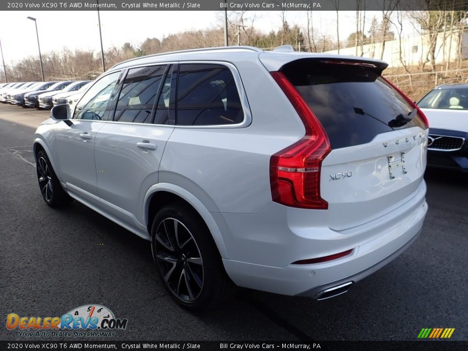 2020 Volvo XC90 T6 AWD Momentum Crystal White Metallic / Slate Photo #4