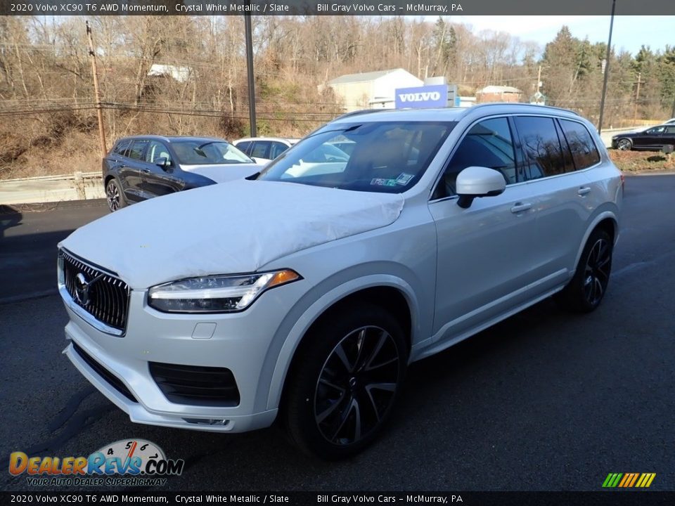 2020 Volvo XC90 T6 AWD Momentum Crystal White Metallic / Slate Photo #5
