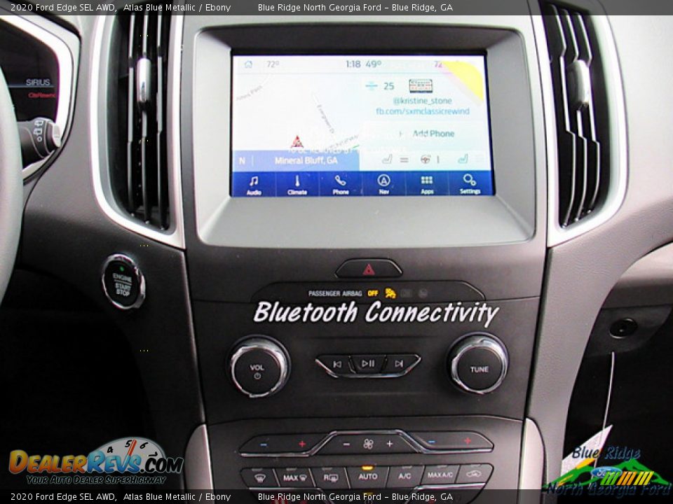 2020 Ford Edge SEL AWD Atlas Blue Metallic / Ebony Photo #18