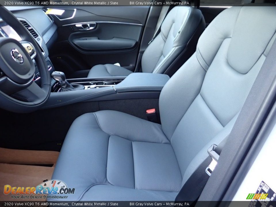 2020 Volvo XC90 T6 AWD Momentum Crystal White Metallic / Slate Photo #7