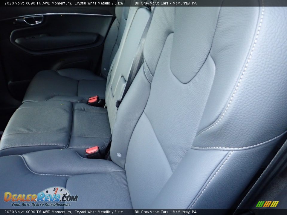 2020 Volvo XC90 T6 AWD Momentum Crystal White Metallic / Slate Photo #8