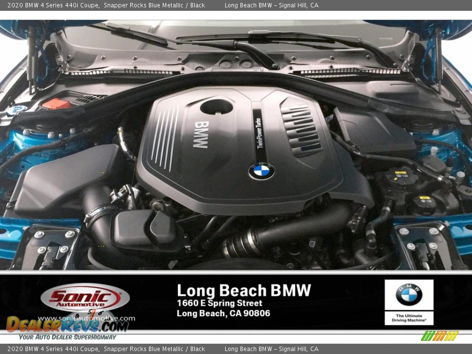 2020 BMW 4 Series 440i Coupe Snapper Rocks Blue Metallic / Black Photo #8