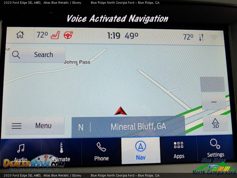 2020 Ford Edge SEL AWD Atlas Blue Metallic / Ebony Photo #21