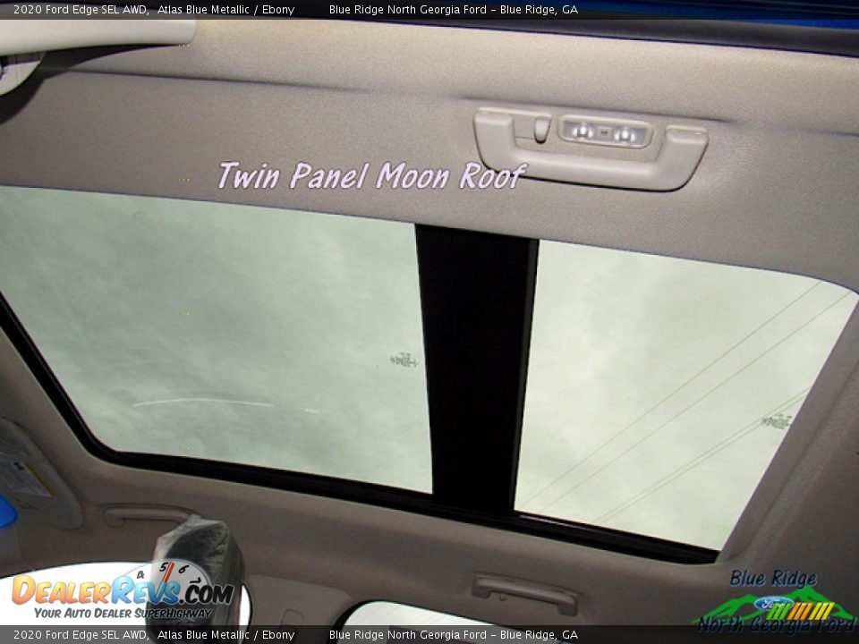 2020 Ford Edge SEL AWD Atlas Blue Metallic / Ebony Photo #24