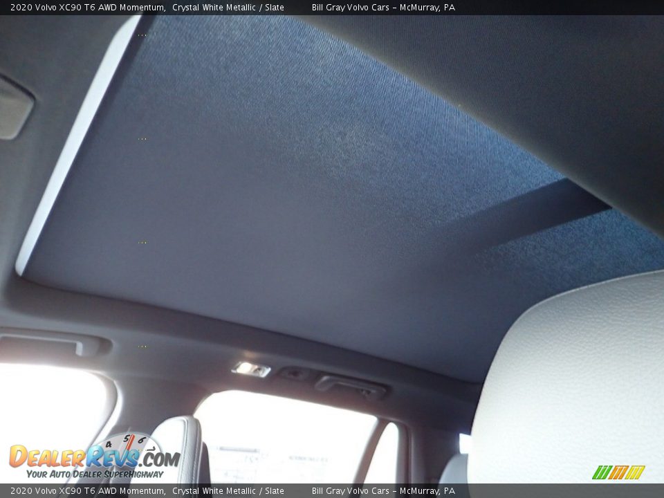 2020 Volvo XC90 T6 AWD Momentum Crystal White Metallic / Slate Photo #12