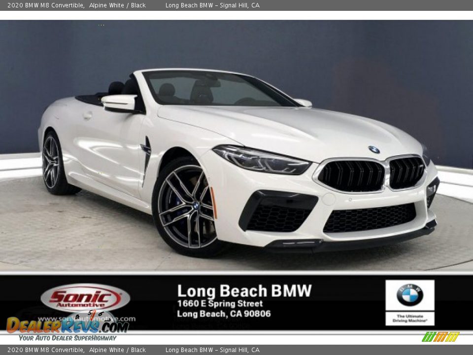 2020 BMW M8 Convertible Alpine White / Black Photo #1