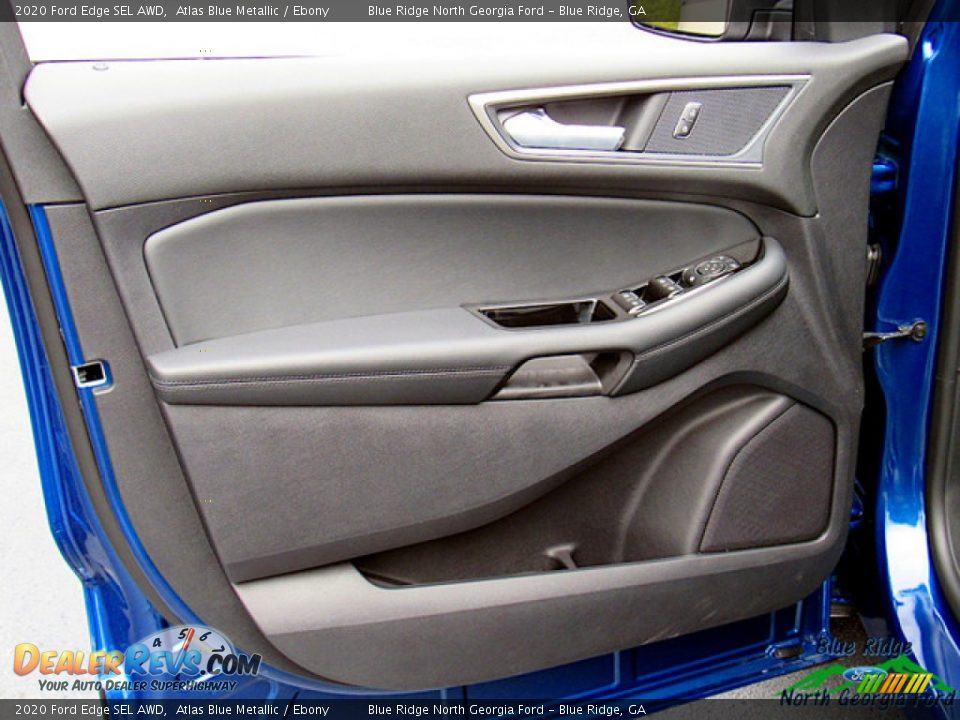 2020 Ford Edge SEL AWD Atlas Blue Metallic / Ebony Photo #26