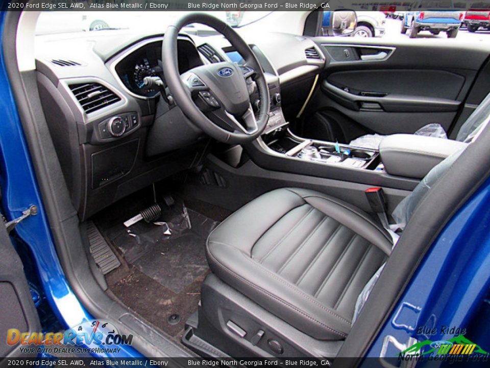 2020 Ford Edge SEL AWD Atlas Blue Metallic / Ebony Photo #27