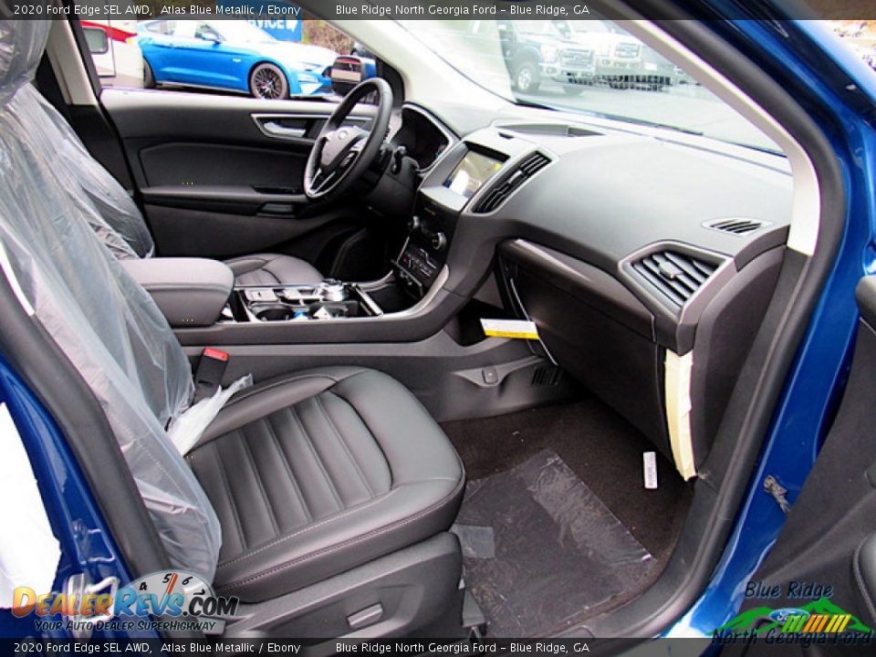 2020 Ford Edge SEL AWD Atlas Blue Metallic / Ebony Photo #28