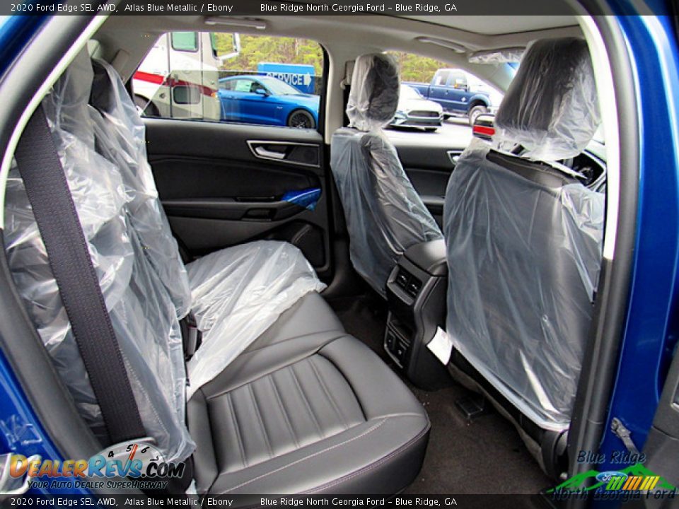 2020 Ford Edge SEL AWD Atlas Blue Metallic / Ebony Photo #29