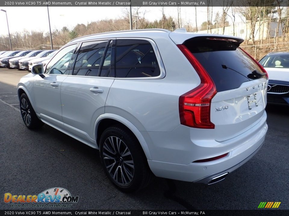 2020 Volvo XC90 T5 AWD Momentum Crystal White Metallic / Charcoal Photo #4