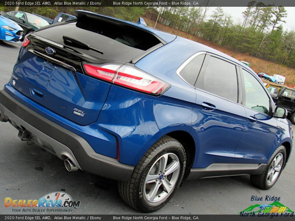 2020 Ford Edge SEL AWD Atlas Blue Metallic / Ebony Photo #32