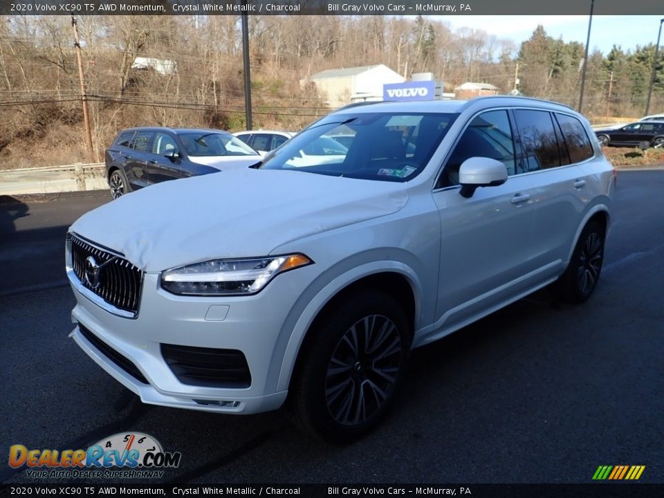 2020 Volvo XC90 T5 AWD Momentum Crystal White Metallic / Charcoal Photo #5