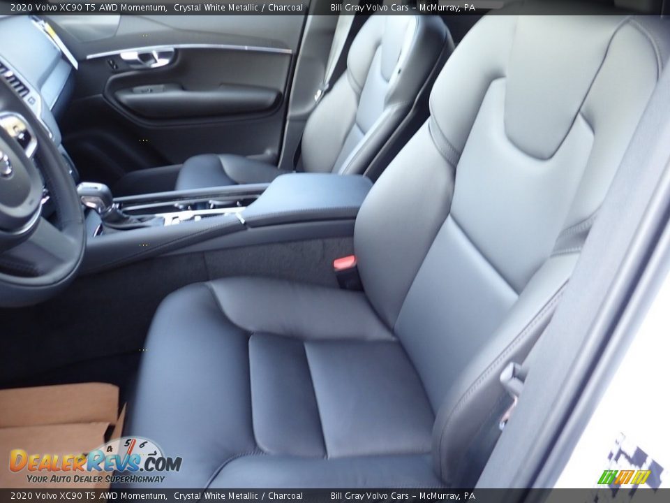 2020 Volvo XC90 T5 AWD Momentum Crystal White Metallic / Charcoal Photo #7
