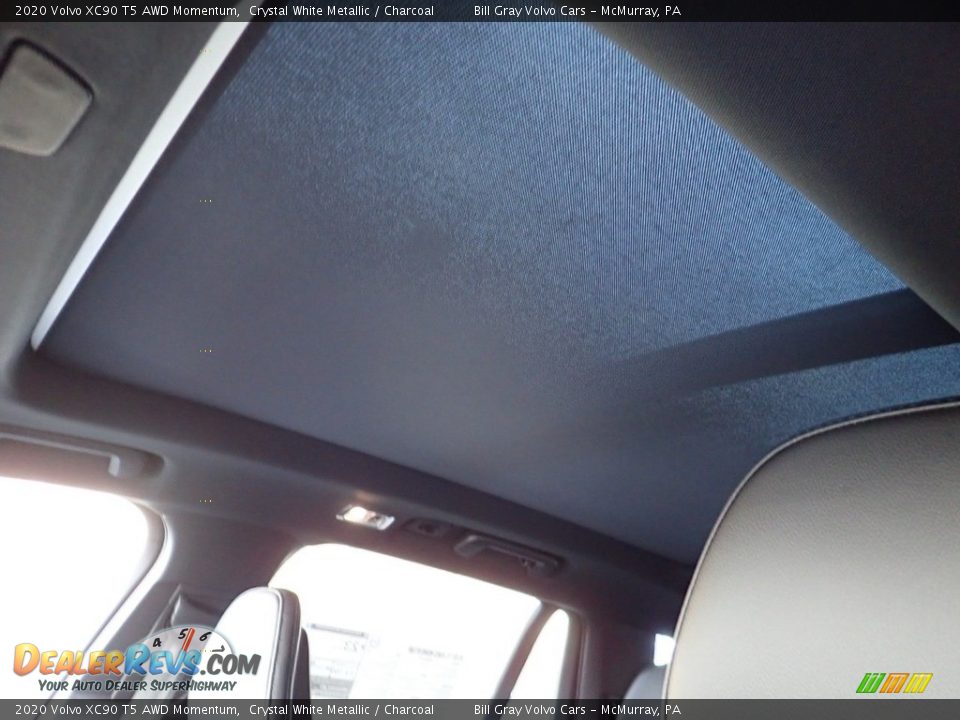2020 Volvo XC90 T5 AWD Momentum Crystal White Metallic / Charcoal Photo #12