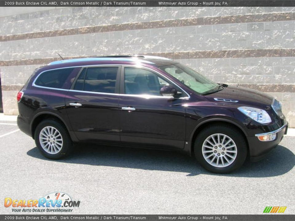 2009 Buick Enclave CXL AWD Dark Crimson Metallic / Dark Titanium/Titanium Photo #1