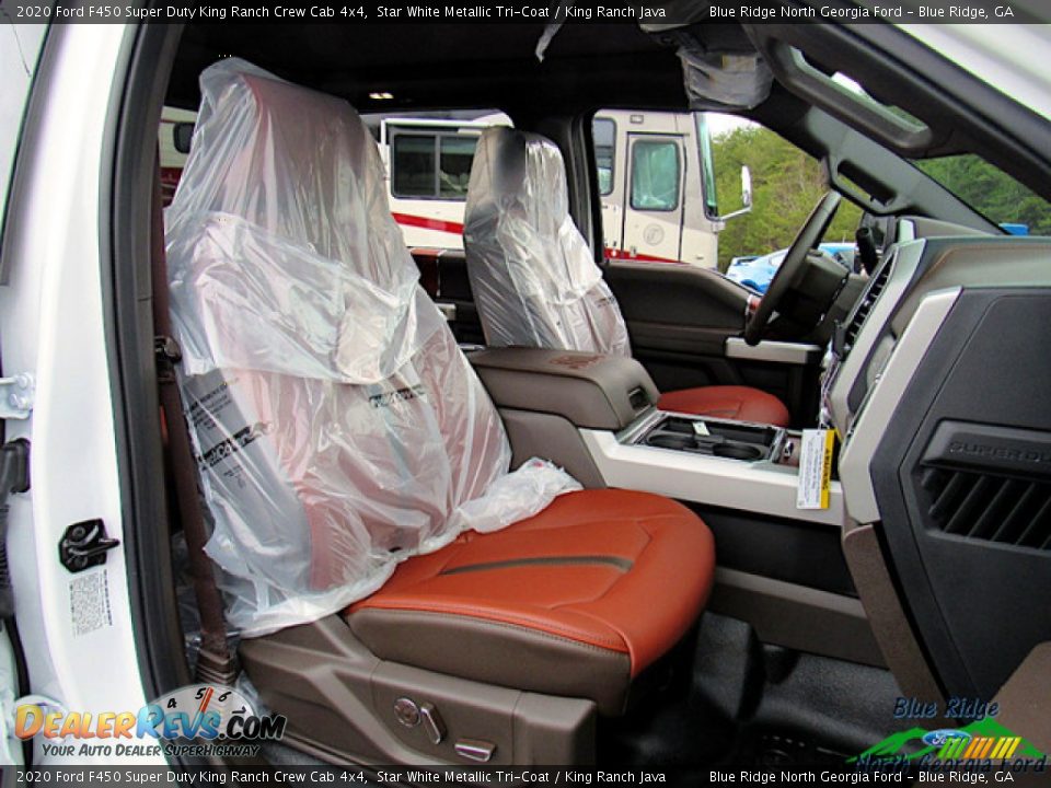 2020 Ford F450 Super Duty King Ranch Crew Cab 4x4 Star White Metallic Tri-Coat / King Ranch Java Photo #11
