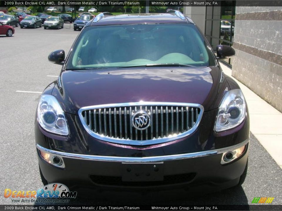 2009 Buick Enclave CXL AWD Dark Crimson Metallic / Dark Titanium/Titanium Photo #2