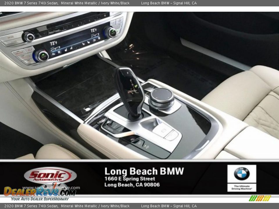 2020 BMW 7 Series 740i Sedan Mineral White Metallic / Ivory White/Black Photo #6