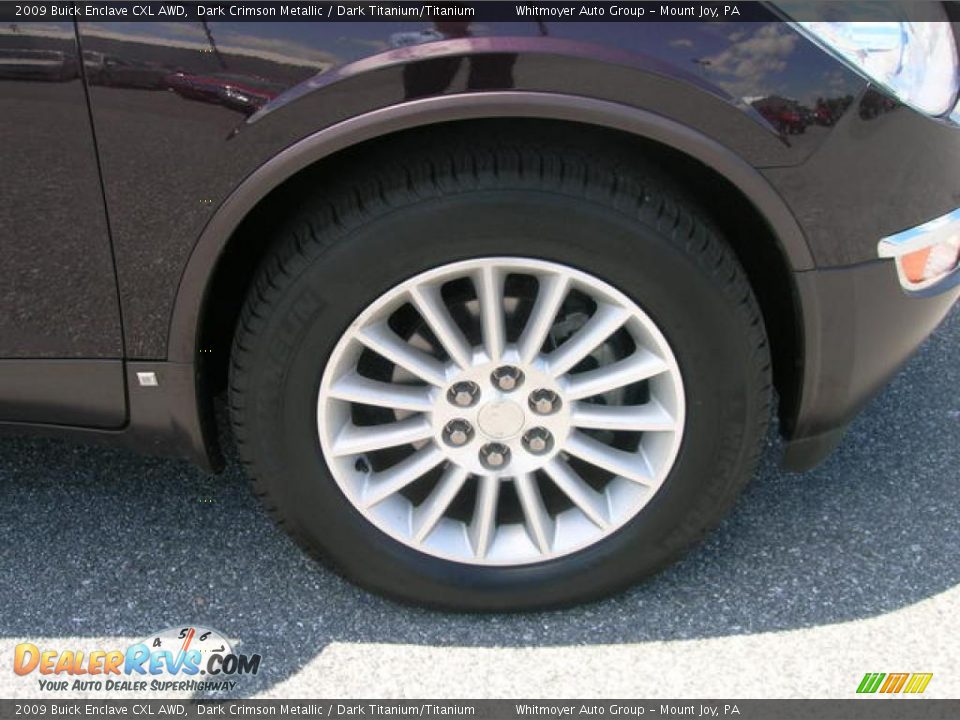 2009 Buick Enclave CXL AWD Dark Crimson Metallic / Dark Titanium/Titanium Photo #4